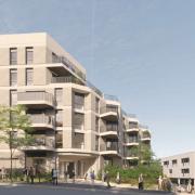 A CGI of the main entrance of the new development (Credit: Flanagan Lawrence / BexleyCo)