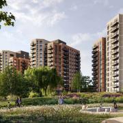 A CGI of the buildings proposed for Kidbrooke Village (Credit: Jo Cowen Architects / Berkeley Homes)