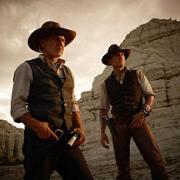 Harrison Ford as Woodrow Dolarhyde and Daniel Craig as Jake Lonergan in Cowboys & Aliens. PA Photo/Paramount Home Entertainment