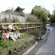 Tributes left at the scene of Natalie's murder.