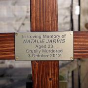 Tributes left at the scene of Natalie's murder.