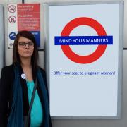 Georgina Kotjan tested how willing people would be to give up their seat to a pregnant woman on the Tube and other train services around London