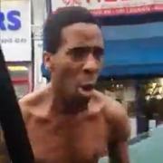 VIDEO: Angry naked man in Hither Green