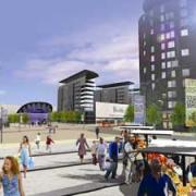 An artist's impression of Woolwich Crossrail station