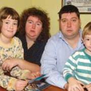 Heather, Andrea, Paul and Andrew Gallagher have been left devastated by the death of little Paul	BR5976/A