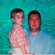 Paul Gallagher with his son Paul, who was killed