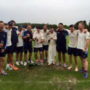 The champagne corks pop as Hartley celebrate their latest title win
