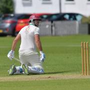 Blackheath batsman George Wells was run out. Pictures: Keith Gillard
