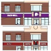 Impressions of what the Taco Bell will look like