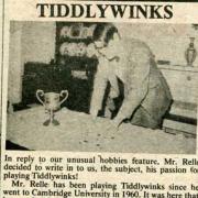 Mr Relle from Lewisham declared his undying love for tiddlywinks
