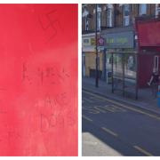 Racist grafitti left in Hither Green Lane