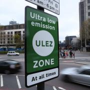 A Ultra Low Emission Zone sign at Tower Hill in central London. Yui Mok/PA Wire