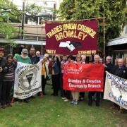 Protesters took to Bromley Council on May 21