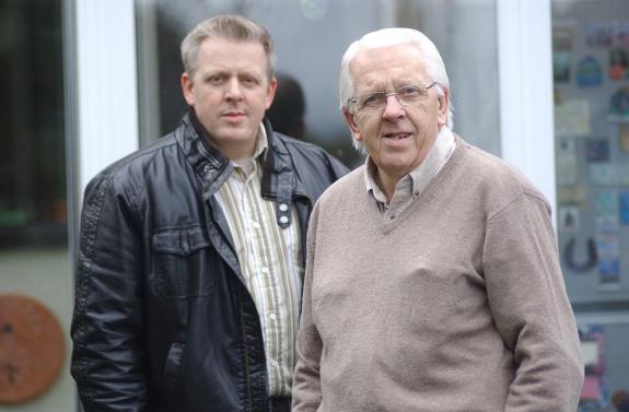 News Shopper: Andrew Burlington with dad Les News Shopper: Andrew Burlington with dad Les