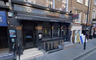 The assault took place at Zebrano Nightclub in Soho, where the officers ended up after a night in Greenwich