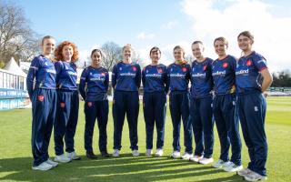 Members of the Essex Women's squad face the camera.