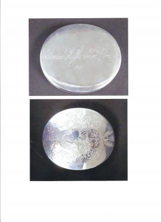 The engraved snuff box stolen from the Blackheath property in September
