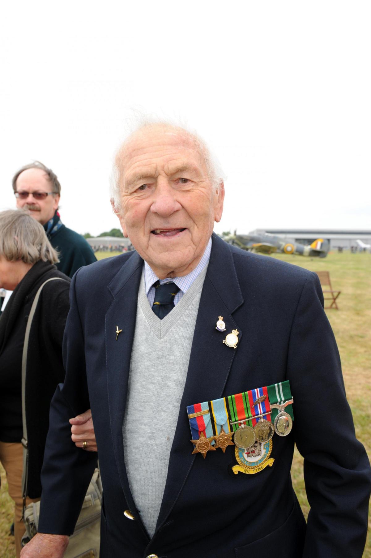 Sqn Leader Tony Pickering, 94, Battle of Britain pilot.