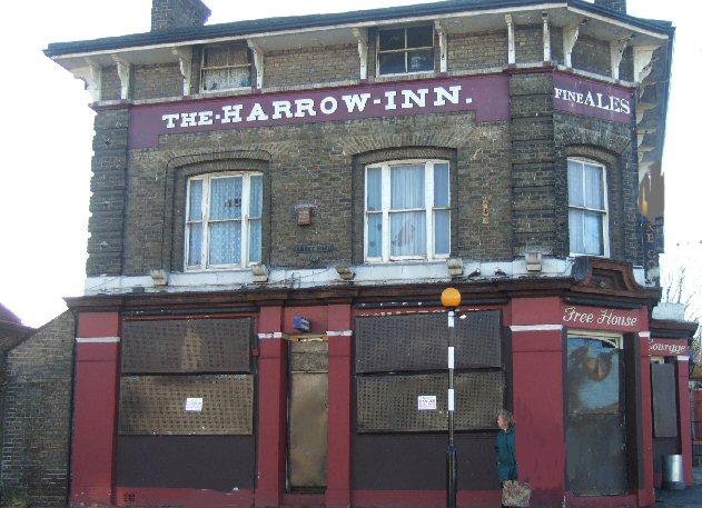 The Harrow Inn was situated in Abbey Road, Abbey Wood. Picture: closedpubs.co.uk & Brian Brockie