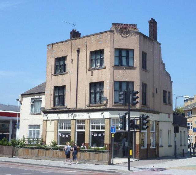 The Hoy Inn was situated at 193 Creek Road, SE8. This former Truman’s Brewery pub was present by 1840 and closed in March 2008. Picture: closedpubs.co.uk & Stephen Harris
