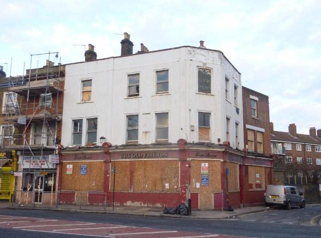 The Old Friends was situated at 11 Woolwich Road, SE10. This pub closed in 2010 and has now been demolished. Picture: closedpubs.co.uk & Stephen Harris