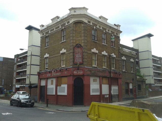 The Thames was situated at the corner of Norway Street and Thames Street, SE10, and was previously known as the Rose & Crown. This pub closed in the 1990s. Picture: closedpubs.co.uk & Graeme Fox