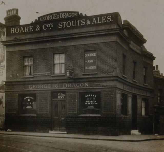 The George & Dragon was situated at 41 Woolwich High Street. Picture: closedpubs.co.uk & National Brewery Heritage Trust