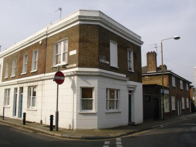 The Painters Arms was situated at 2 Churchfields, SE10. This pub is now used as a private house. Picture: closedpubs.co.uk & Ian Chapman