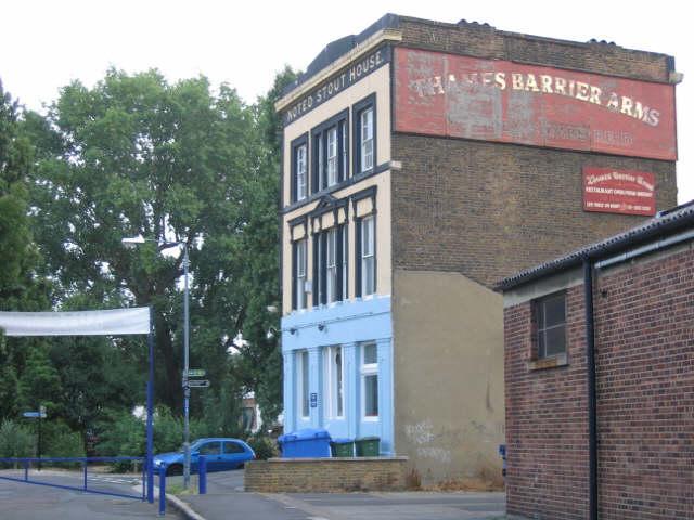 The Thames Barrier Arms was situated at 32 Hardens Manor Way, SE7. Previously called The Lads Of The Village, this pub closed in 1997 and is now used as a veterinary surgery. Picture: closedpubs.co.uk & Stephen Craven