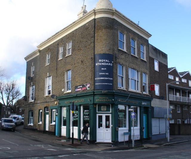 The Royal Standard was situated at 68 Tanners Hill, SE8. This pub closed c2012 and was subsequently used as a hostel. Picture: closedpubs.co.uk & Ian Chapman