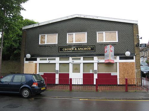The Crown & Anchor was situated at 43 Brookbank Road, SE13. It was demolished c2013 and replaced with flats. Picture: closedpubs.co.uk & Toronto Addick