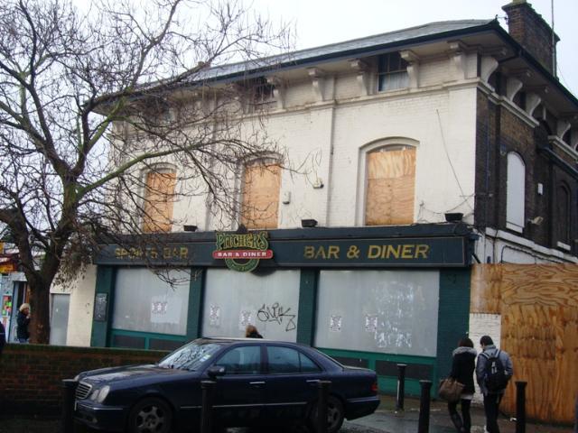 The Plough was situated at 324 Lewisham Road, SE13, closing in 2007. Latterly known as Pitchers Sports Bar. This pub has now been demolished. Picture: closedpubs.co.uk & Darkstar