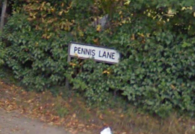 A double ha-ha with this one - it's Pennis Lane, Fawkham