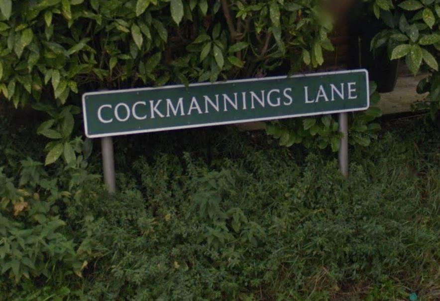 We finish with Cockmannings which features in Road and Lane form in Orpington