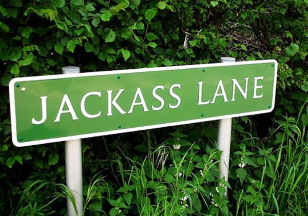Jackass Lane in Keston. Pic by davethelimey via Flickr