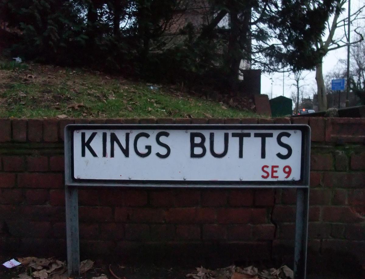 Kings Butts, Eltham, in homage to royal bottoms, or earth banks. Photo: jonathanapples via Flickr