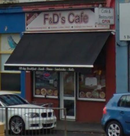 1 star: F & D's Cafe, Bellegrove Parade, Welling