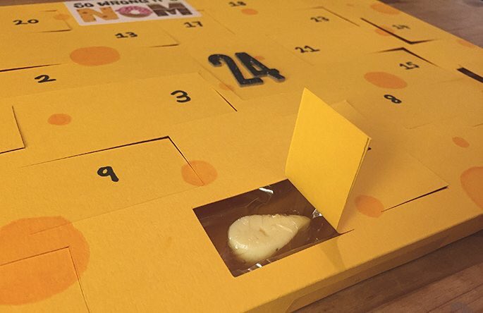 Food blogger creates cheese advent calendar