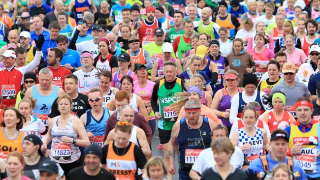 Record number of runners to take on today's London Marathon