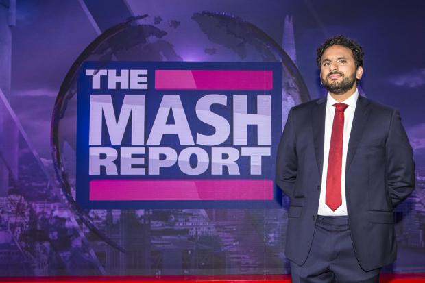 Undated BBC Handout Photo from The Mash Report. Pictured: Nish Kumar. PA Feature SHOWBIZ TV Kumar. Picture credit should read: PA Photo/BBC/Zeppotron. WARNING: This picture must only be used to accompany PA Feature SHOWBIZ TV Kumar. WARNING: Use of this c