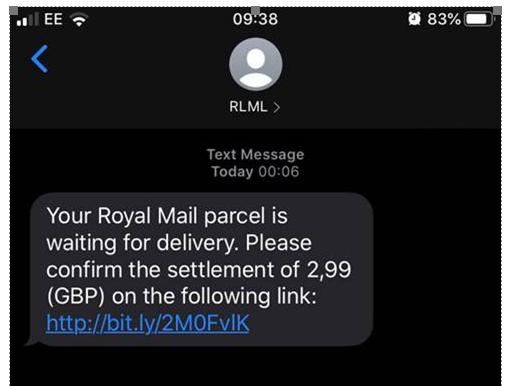 News Shopper: This text message appearing to be from Royal Mail is actually a scam