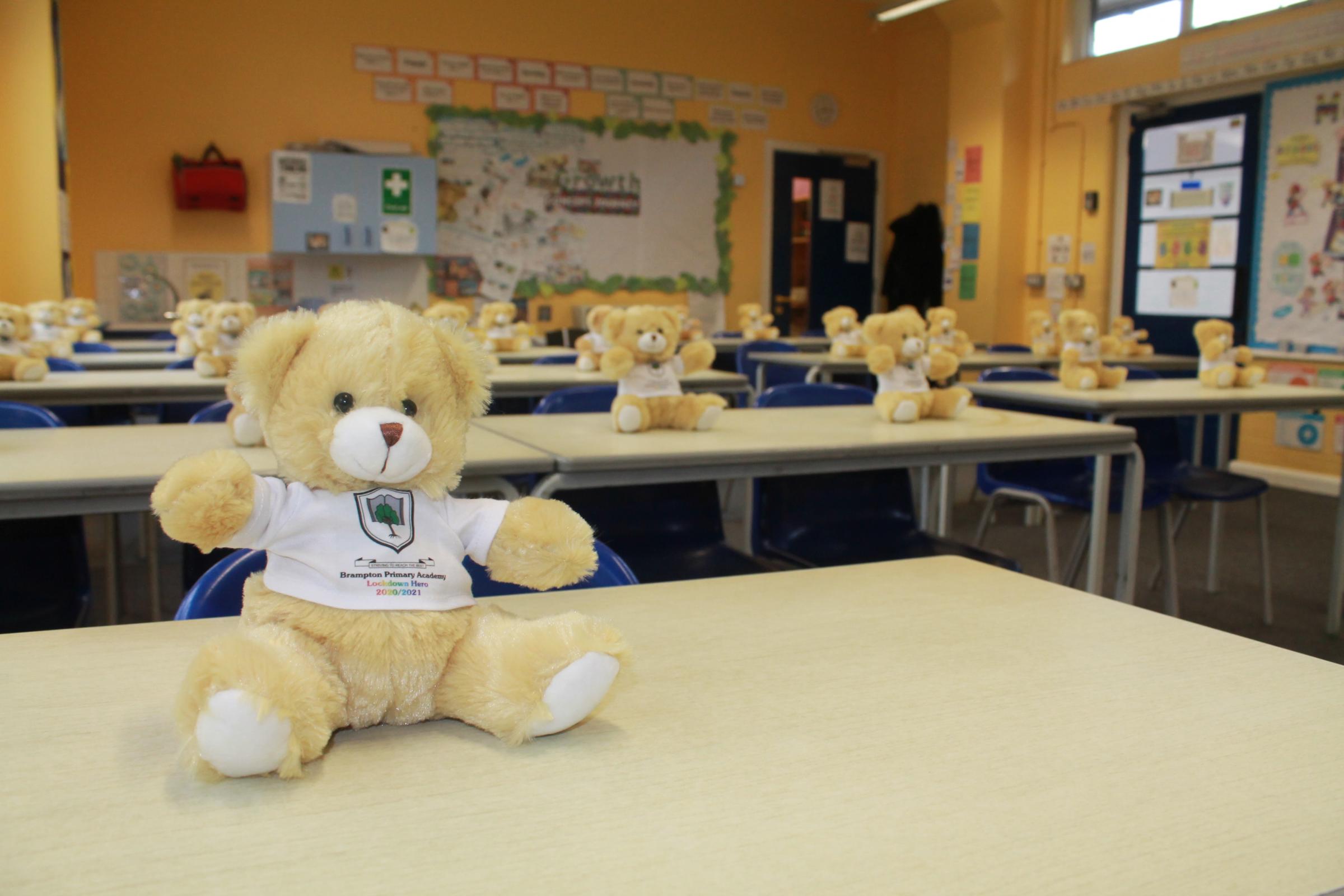 Teddy bears welcome back pupils to Bexleyheath primary school