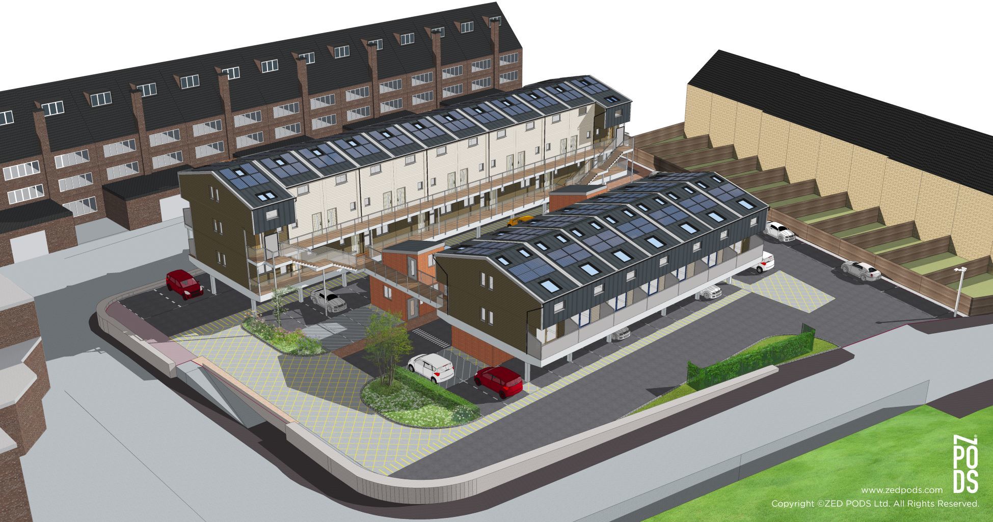 An artists impression of the project