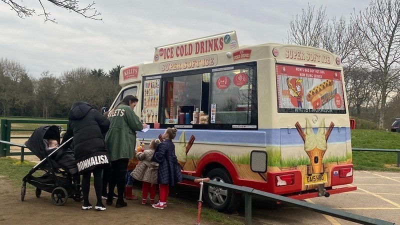 Staceys ice cream van in Danson Park