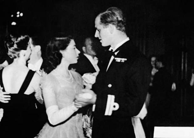 News Shopper: Princess Elizabeth dancing with her fiance, Lieutenant Philip Mountbatten (PA)