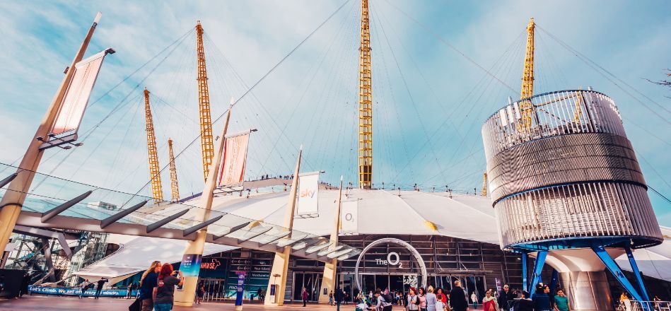 The O2 Arena in Greenwich is to host the Government Event Trial