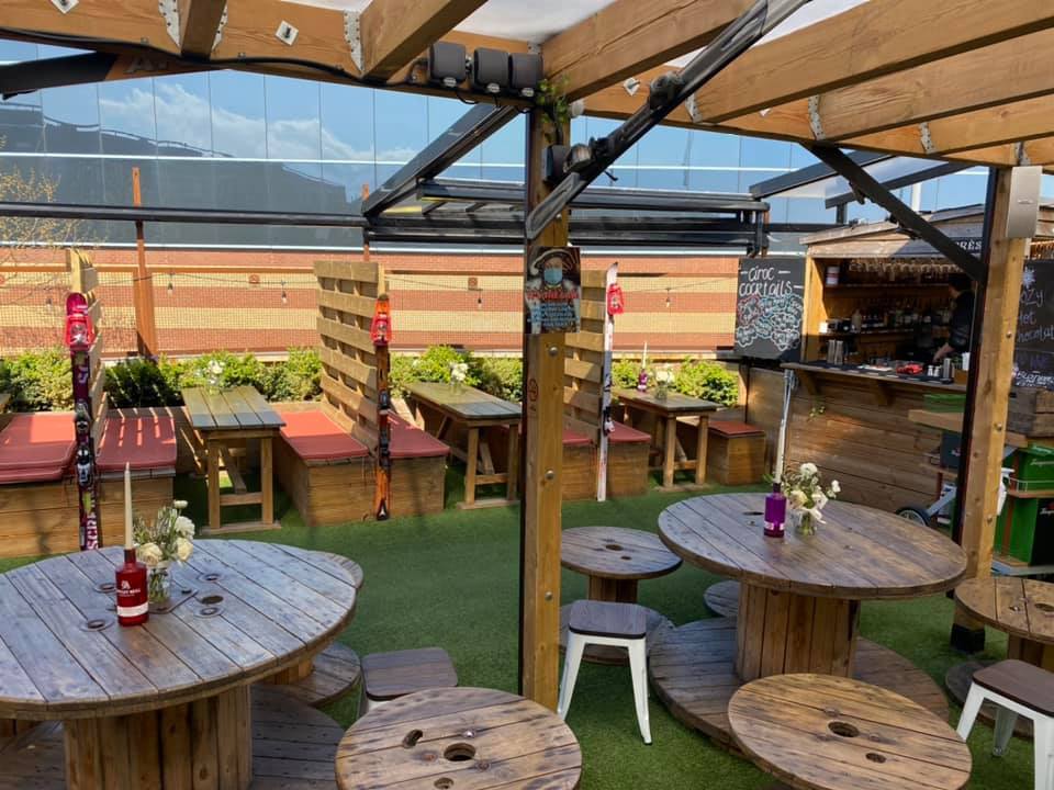 The Kings Arms roof terrace in Bexleyheath