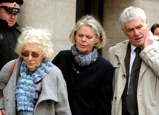 The family of Daniel Morgan outside the Old Bailey in 2011 (John Stillwell/PA)