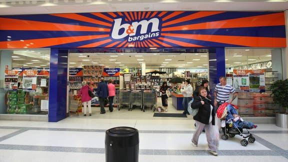 B&M store stock image