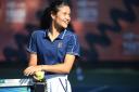 British US Open Champion Emma Raducanu during an event hosted by the LTA Youth programme (PA)